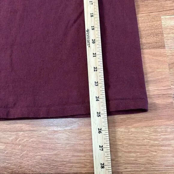 Champion Crew Neck Maroon Short Sleeve T-Shirt | Men Size Small - Picture 8 of 9